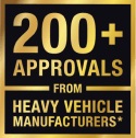 Grafika přes 200 doporučení od výrobců těžkých vozidel