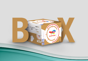 Vizualizace úsporného balení oleje Quartz Box