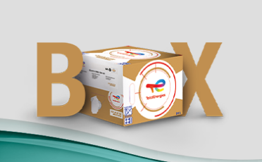 Vizualizace úsporného balení oleje Quartz Box